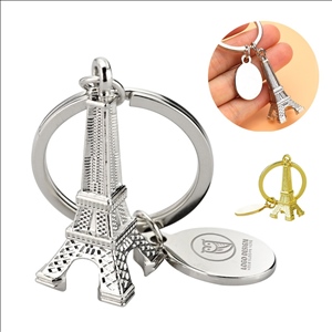 Tourism Alloy Paris Eiffel Tower Keychain Key Ring Decor